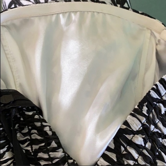 2B Bebe Pattern Strapless Lined Dress S - Picture 7 of 9